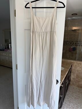 Zara Cream Sleeveless Maxi Dress